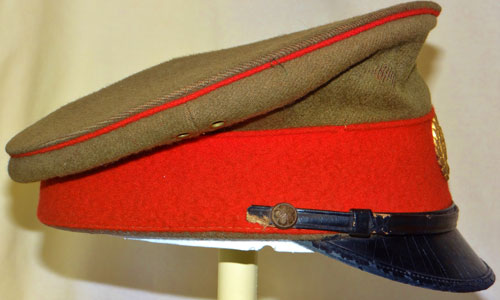 Japanese WW II Army Officers Pattern Visor Hat