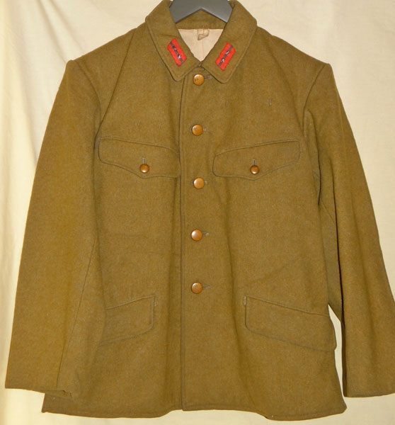 Japanese WW II Army Wool Winter Tunic Japanese WW II Army Wool Winter Tunic
