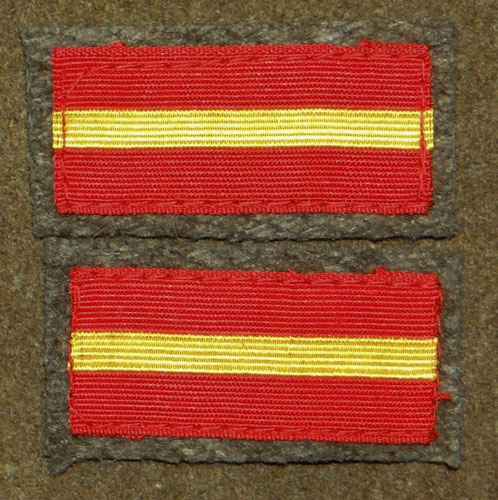 WW II Japanese Army Lance Corporal Collar Tabs