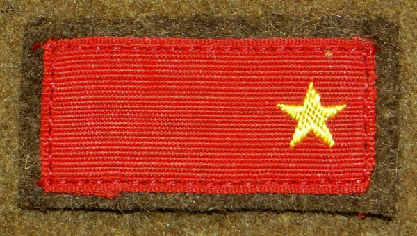 WW II Japanese Army 2nd Class Private Collar Tab