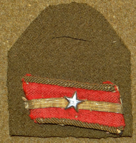 WW II Japanese Army 2nd Lieutenant Pocket Rank Insignia