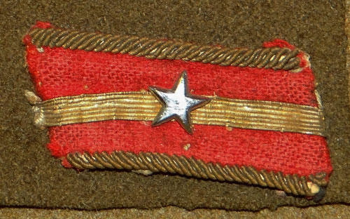 WW II Japanese Army 2nd Lieutenant Pocket Rank Insignia