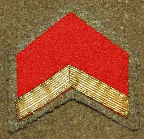 WW II Japanese Army Corporal Acting as Sergeant Chevron