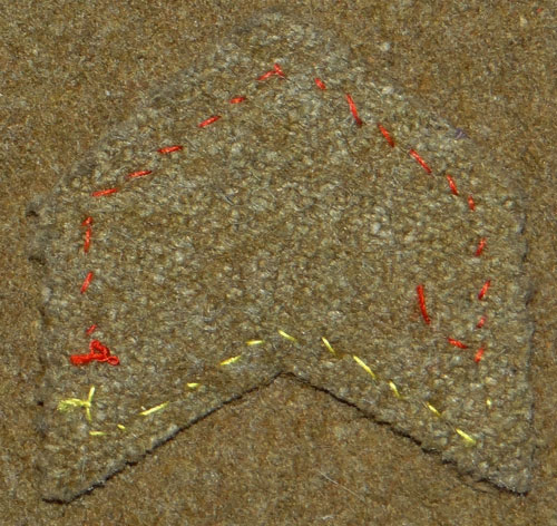 WW II Japanese Army Corporal Acting as Sergeant Chevron
