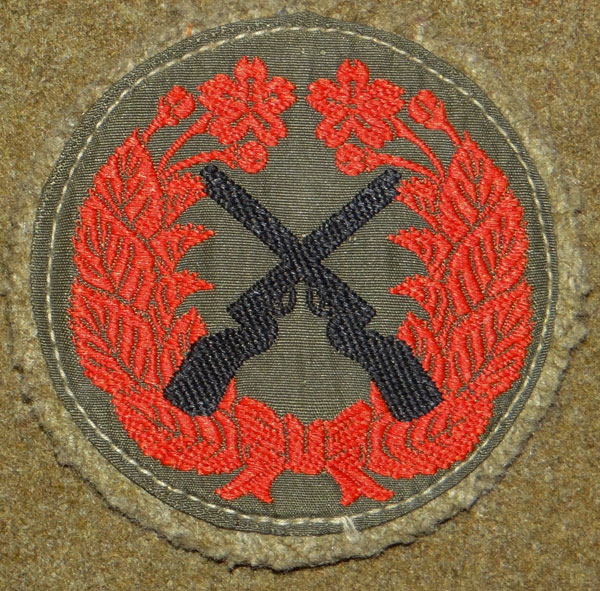 WW II Japanese Army Marksman Cloth Badge WW II Japanese Army Marksman Cloth Badge