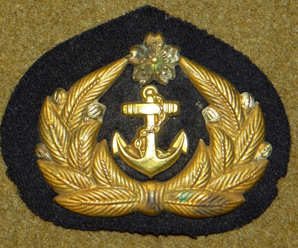 Japanese Navy WW II Petty Officer Visor Hat Wreath Japanese Navy WW II Petty Officer Visor Hat Wreath