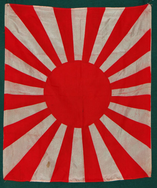 Japanese WW II Silk Rising Sun Flag