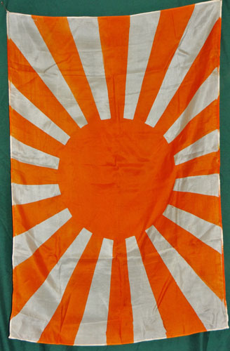 Japanese WW II Silk Rising Sun Flag