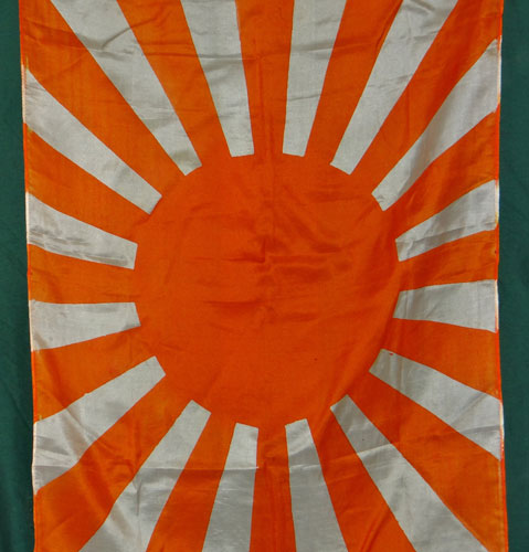 Japanese WW II Silk Rising Sun Flag