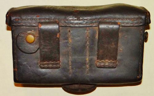 Japanese WW II Army Cavalry Ammunition Pouch with Oiler and Tool