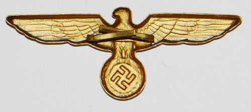 Kriegsmarine Gold Metal Visor Hat Eagle