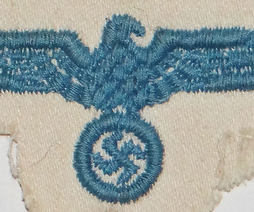 Kriegsmarine NCO/EM Cloth Cap Eagle for the WHITE Overseas Cap