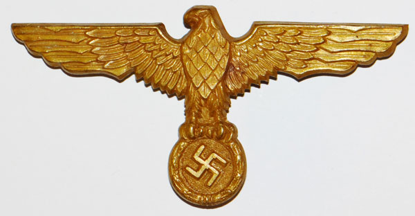 Kriegsmarine Gold Tropical Pith Helmet Eagle