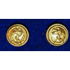 Kriegsmarine Gold Visor Hat Chinstrap Buttons