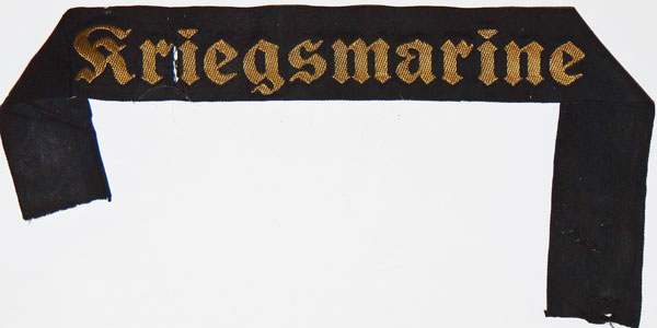Kriegsmarine Sailors Cap Talley Kriegsmarine Sailors Cap Talley