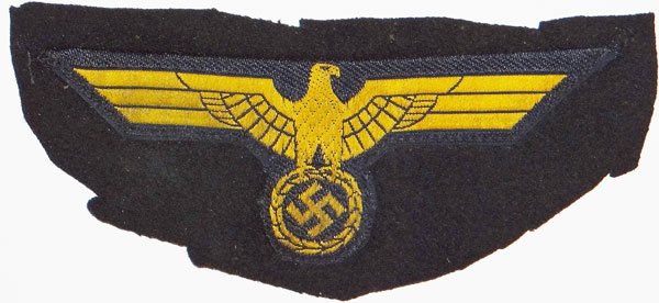 "CUT OFF" Kriegsmarine NCO/EM Breast Eagle "CUT OFF" Kriegsmarine NCO/EM Breast Eagle