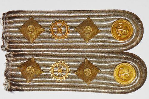 Kriegsmarine "Kapitanleutnant" Engineering Career Shoulder Boards