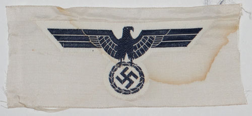 Kriegsmarine NCO/EM Blue on White Breast Eagle