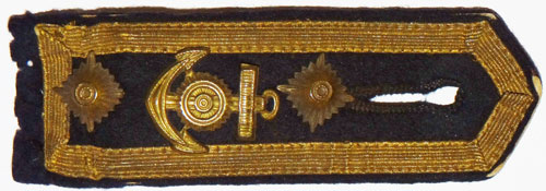 Kriegsmarine Oberfeldwebel Shoulder Board with Engine Personnel Career Insignia