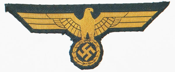 Kriegsmarine Coastal Artillery NCO/EM Breast Eagle Kriegsmarine Coastal Artillery NCO/EM Breast Eagle