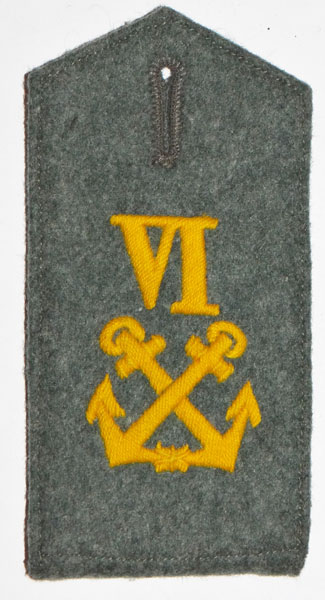 Kriegsmarine Coast Artillery Enlisted Shoulder Board