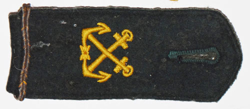 Kriegsmarine Coast Artillery Enlisted Shoulder Board & Collar Tab