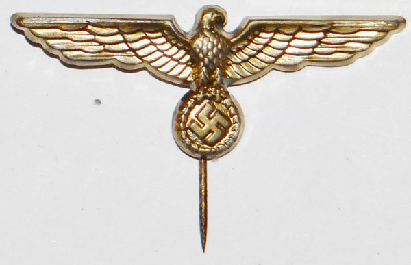 Kriegsmarine Sailors Gold Metal Cap Eagle Kriegsmarine Sailors Gold Metal Cap Eagle