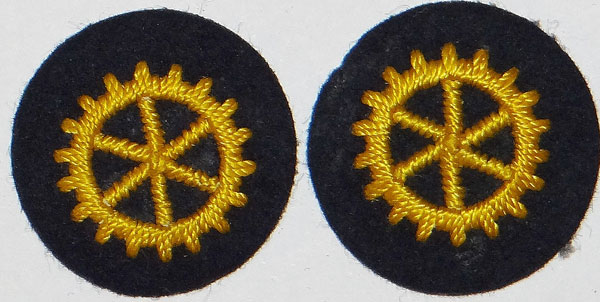 Kriegsmarine NCO Shoulder Board Insignia’s for Administrative Career