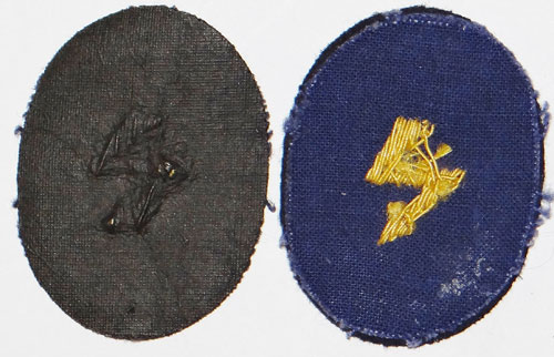 Kriegsmarine NCO Shoulder Board Insignia for Aircraft Warning Career