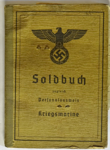 Kriegsmarine Coastal Artillery Soldbuch