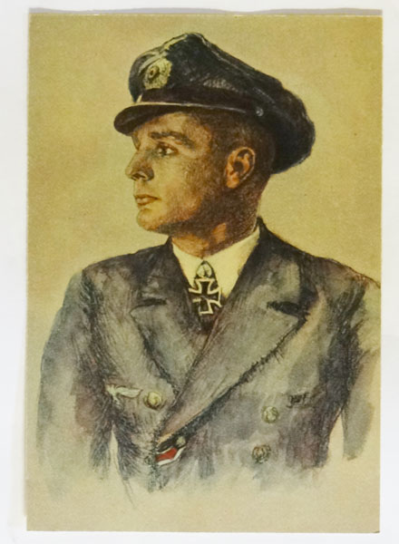 Kriegsmarine Knight Cross Winner Kapitanleutnant Engelbert Endrass Post Card Kriegsmarine Knight Cross Winner Kapitanleutnant Engelbert Endrass Post Card
