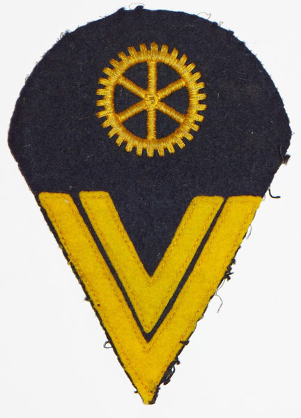 Kriegsmarine "Obergefreiter Machinen" Sleeve Rank & Career Insignia