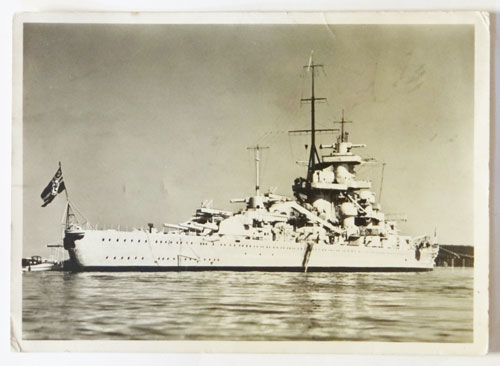 Kriegsmarine Battleship "Gneisnau" Postcard