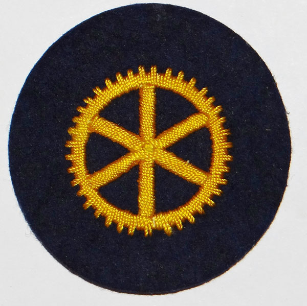 Hand Embroidered Kriegsmarine "Machinen" E.M Career Sleeve Insignia