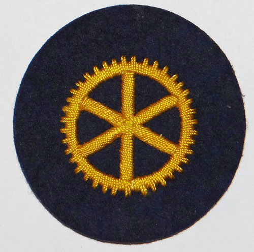 Hand Embroidered Kriegsmarine "Machinen" E.M Career Sleeve Insignia