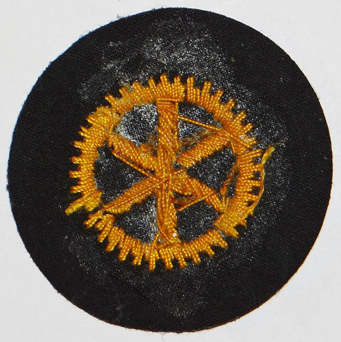 Hand Embroidered Kriegsmarine "Machinen" E.M Career Sleeve Insignia