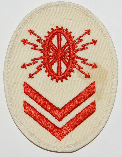 Kriegsmarine Electric Technics Grade II Specialist Sleeve Insignia Kriegsmarine Electric Technics Grade II Specialist Sleeve Insignia