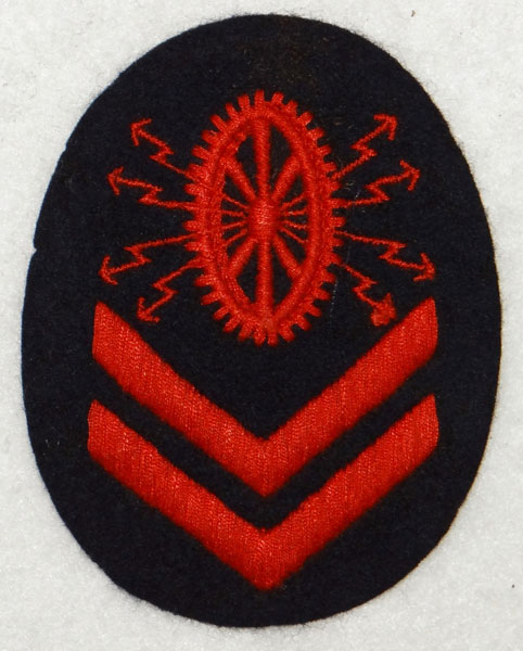 Kriegsmarine Electric Technics Grade II Specialist Sleeve Insignia Kriegsmarine Electric Technics Grade II Specialist Sleeve Insignia
