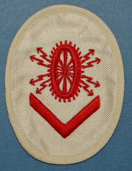 Kriegsmarine Electric Technics Grade III Specialist Sleeve Insignia Kriegsmarine Electric Technics Grade III Specialist Sleeve Insignia