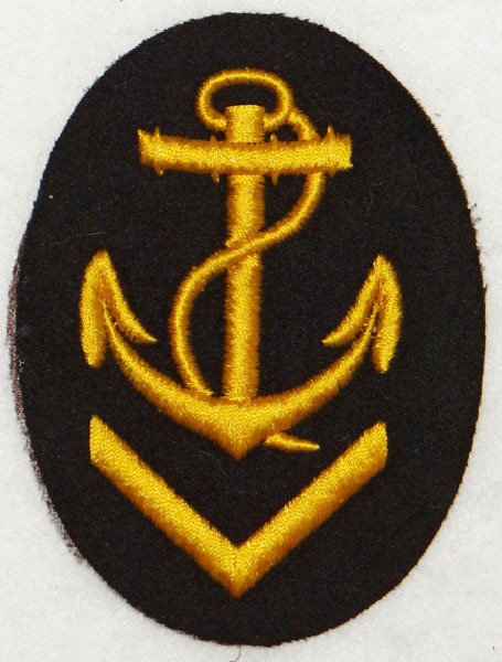Kriegsmarine NCO Boatswain’s Career Sleeve Insignia Kriegsmarine NCO Boatswain’s Career Sleeve Insignia