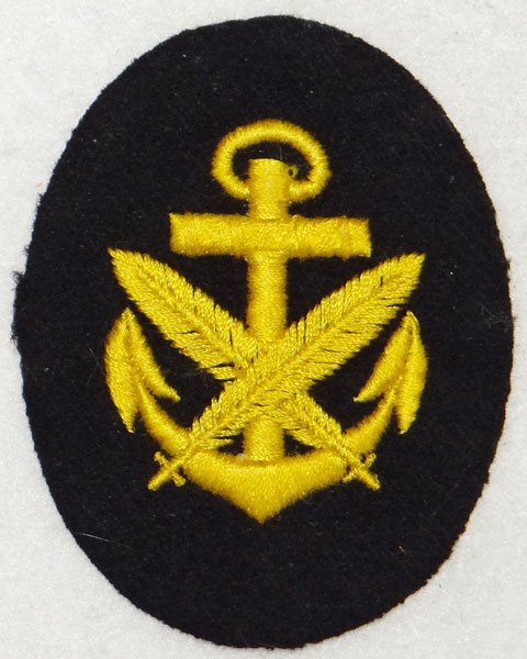 Kriegsmarine NCO Clerical Career Sleeve Insignia Kriegsmarine NCO Clerical Career Sleeve Insignia