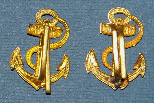 Kriegsmarine Bootsmannsmaat Career Shoulder Board Insignias