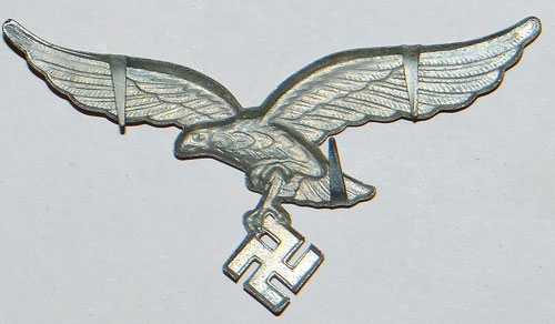 Late War Luftwaffe NCO/EM Visor Hat Eagle