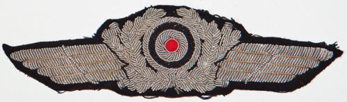 Luftwaffe Officers Bullion Wire Visor Hat Wreath