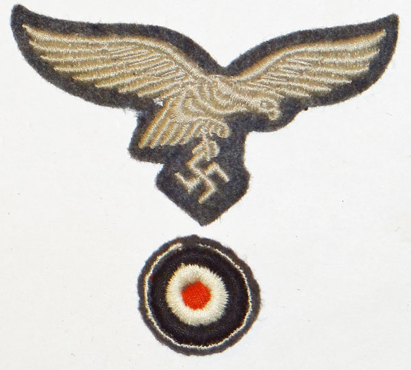 Luftwaffe Cloth Field Cap Insignia SET