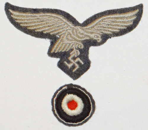 Luftwaffe Cloth Field Cap Insignia SET