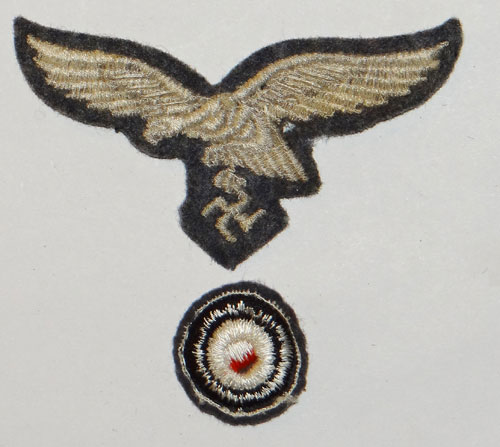 Luftwaffe Cloth Field Cap Insignia SET