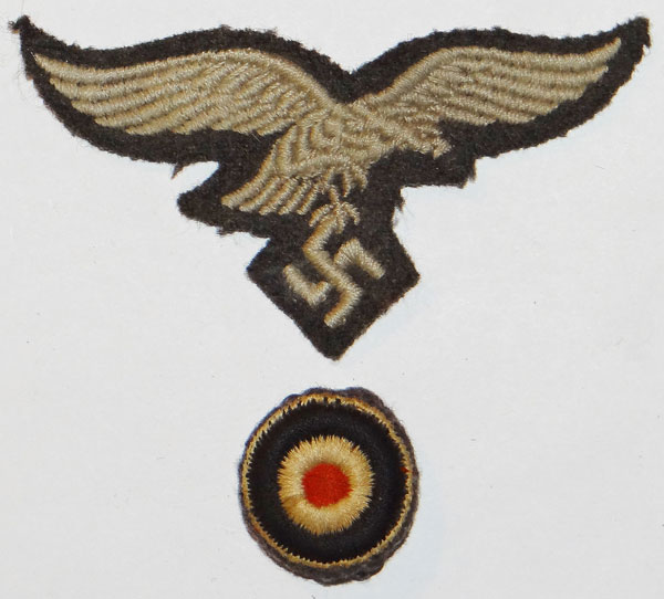 Luftwaffe Cloth Field Cap Insignia SET