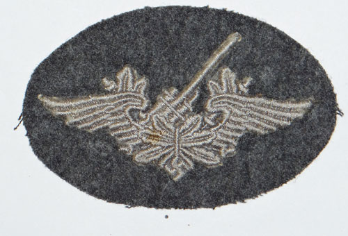 Luftwaffe FLAK Crew Personnel Specialty Badge