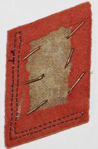 Luftwaffe Overcoat Collar Tab for Signal Troops for Feldwebel